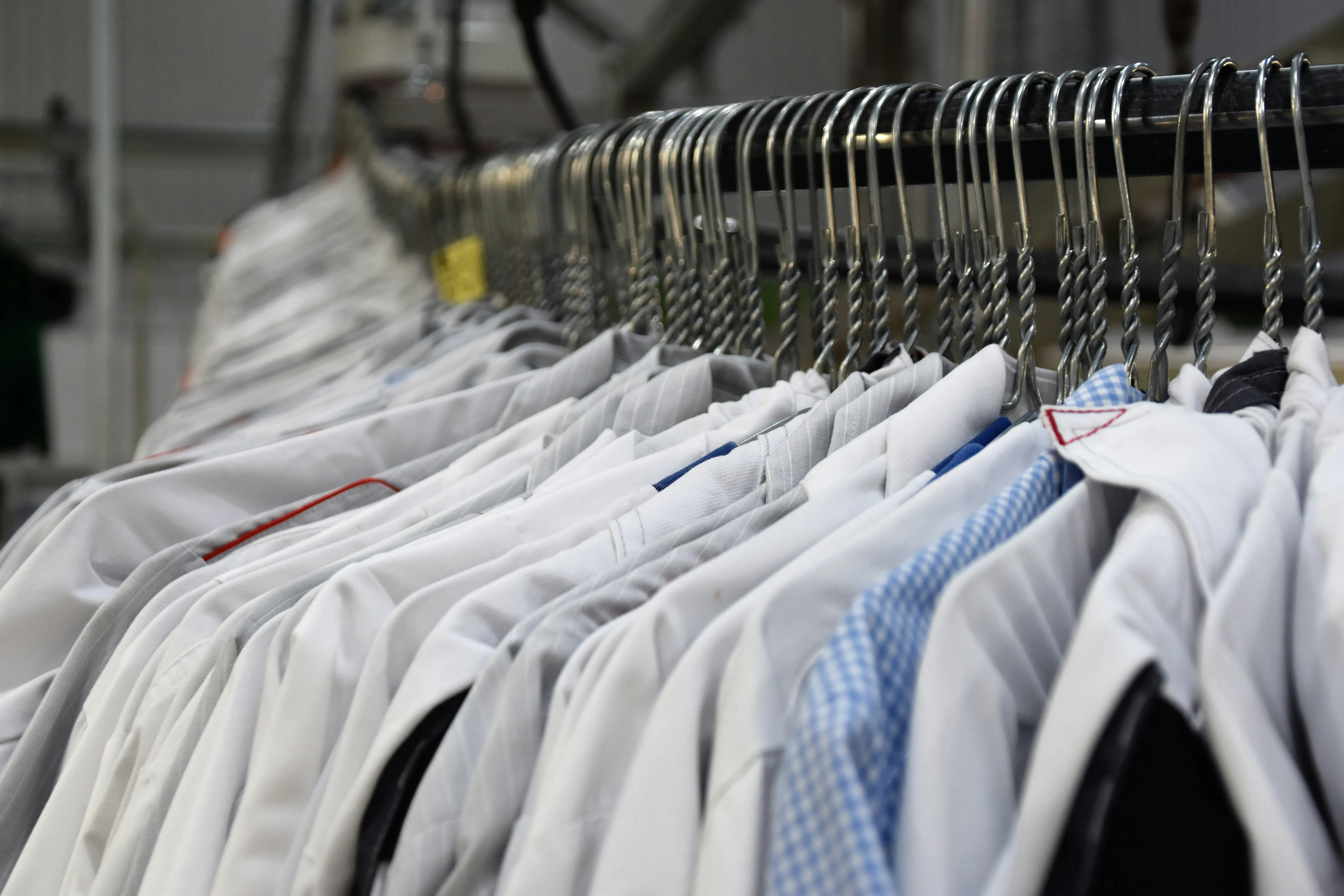 Professional laundry facility at Yorks Garment in Noida